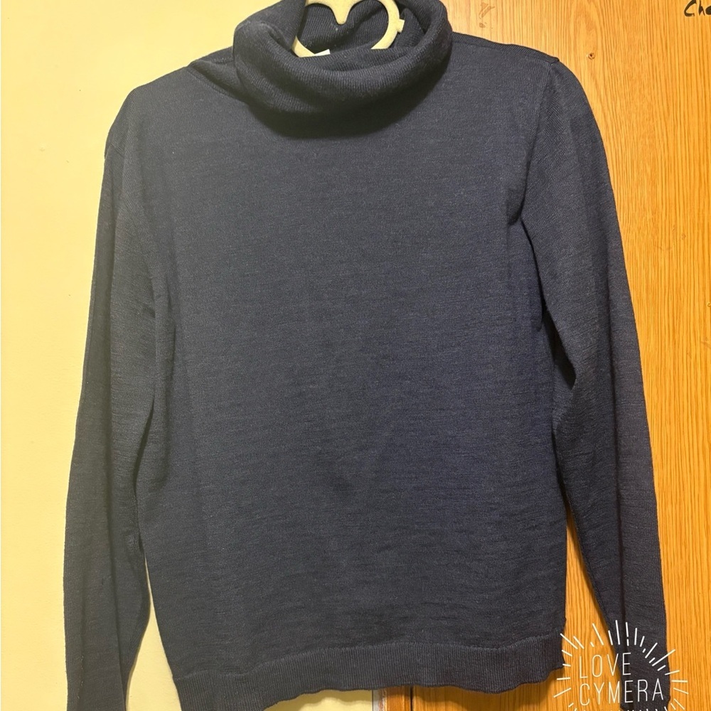 Pendleton Men's Dark Blue Turtleneck Sweater